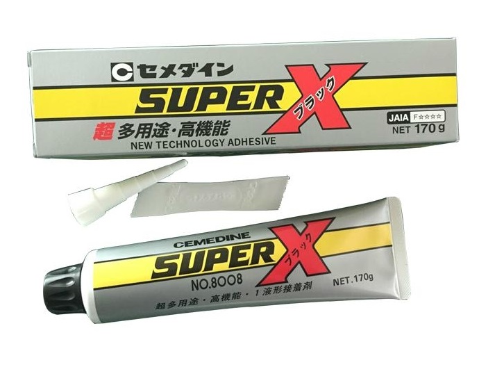 Клей - Cemedine SuperX № 8008, 170г, черный